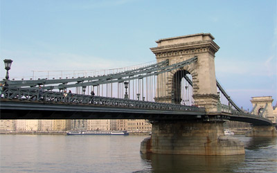 Chain Bridge was the first permanent stone-bridge connecting Pest and Buda